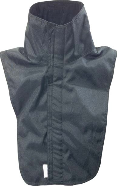 Ochranný nákrčník, 100% polyester - čierny - veľkosť L