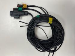 Kábel 10,5 m 13-pólový 1xhml.,1xcúv.+ 2x 8,1m poz. svetlá DC kábel, bajonet napojenie  