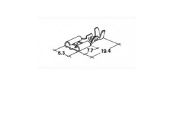 Konektor 6,3mm 0,5-1,5mm dutinka