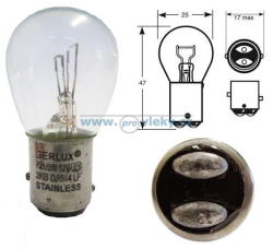 Autoiarovka 12V P21/5W BAY15d dvojvlknov