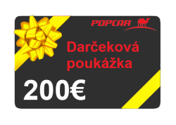Darèeková poukážka na zakúpenie tovaru v našej predajni alebo na eshop v hodnote 200€.